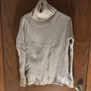 Vince Textured taupe Turtleneck Sweater